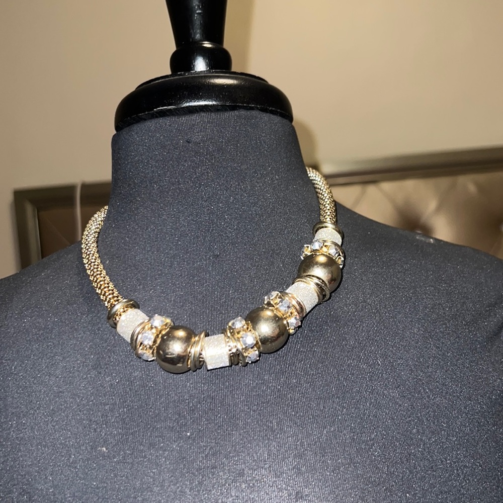 Gold Necklace with Charms